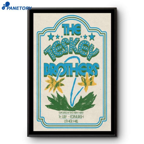 The Teskey Brothers 2025 Edinburgh UK Poster