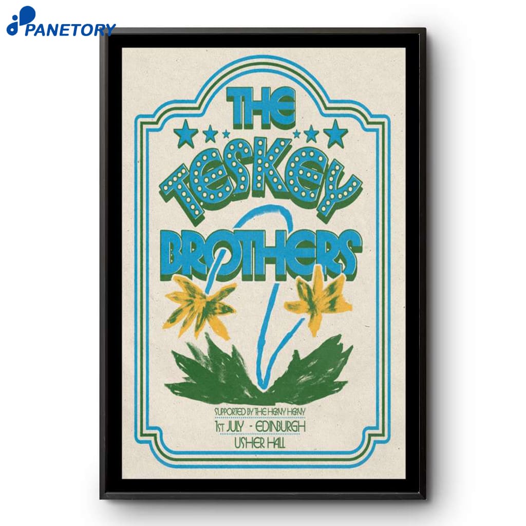 The Teskey Brothers 2025 Edinburgh UK Poster 2 The Teskey Brothers 2025 Edinburgh Uk Poster