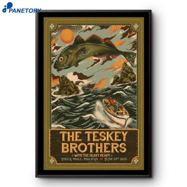 The Teskey Brothers 2025 Halifax UK Poster