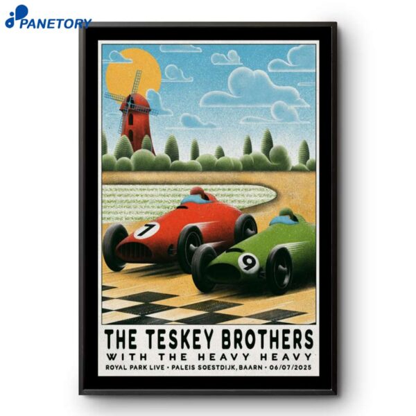 The Teskey Brothers 2025 Tour Utrecht Netherlands Poster
