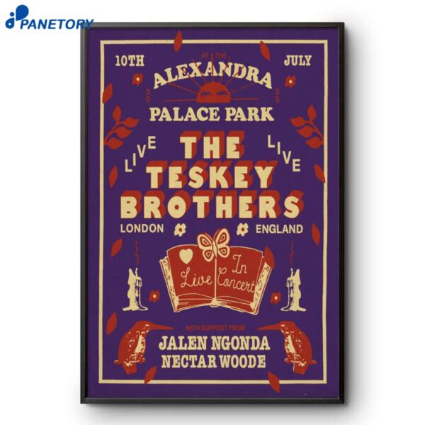 The Teskey Brothers London UK Jul 10 2025 Poster