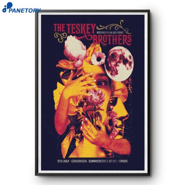 The Teskey Brothers Summerstage At Stadspark Jul 5 2025 Poster
