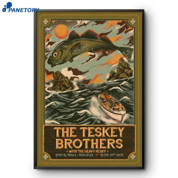 The Teskey Brothers The Piece Hall Halifax UK 6-29-2025 Poster