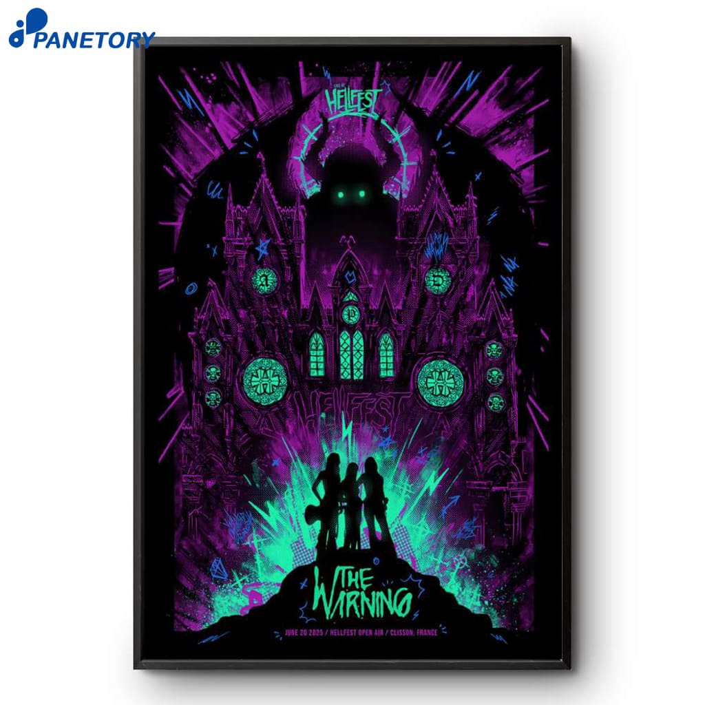 The Warning Hellfest Clisson FR June 20 2025 Poster 2 The Warning Hellfest Clisson Fr June 20 2025 Poster
