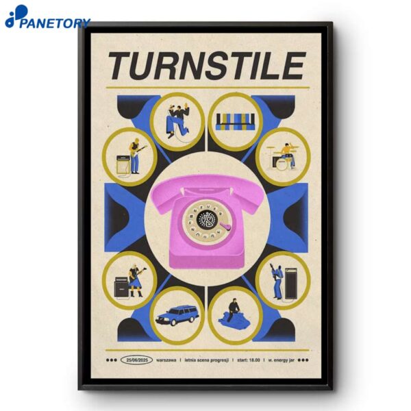 Turnstile Letnia Scena Progresji Warsaw Poland Jun 25 2025 Poster