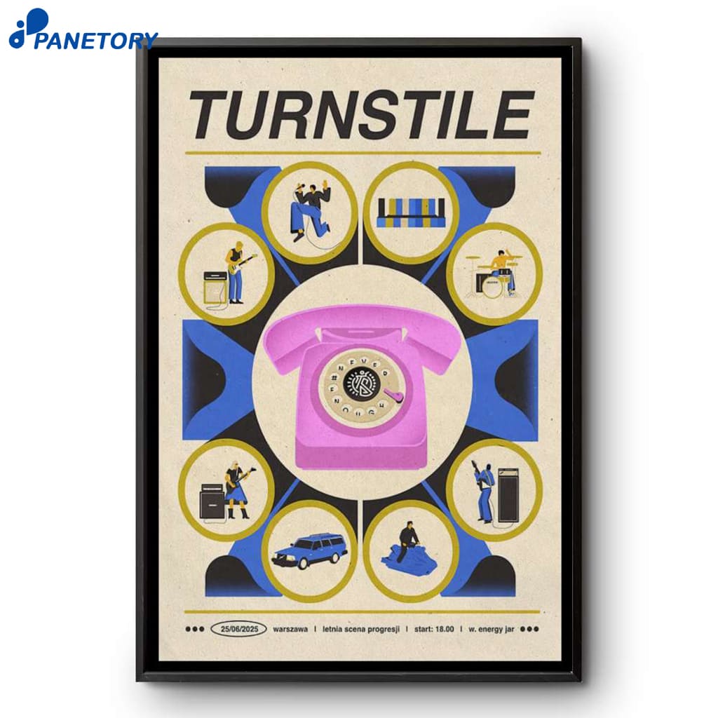 Turnstile Letnia Scena Progresji Warsaw Poland Jun 25 2025 Poster 2 Turnstile Letnia Scena Progresji Warsaw Poland Jun 25 2025 Poster