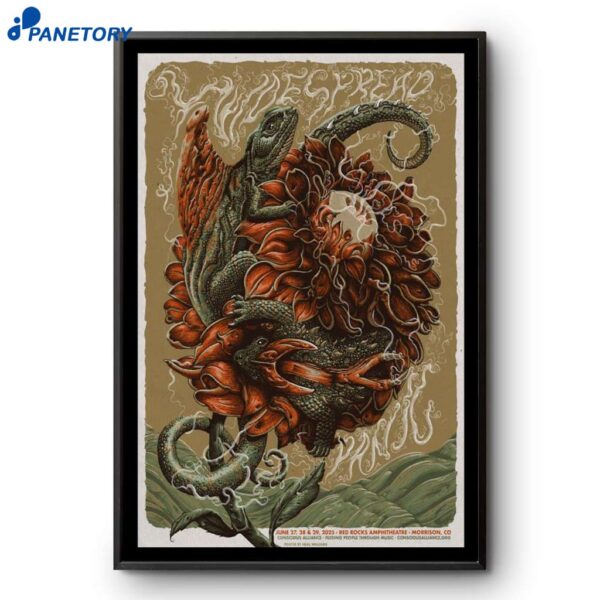 Widespread Panic Red Rocks Amphitheater Morrison CO June 27-29 2025 Poster