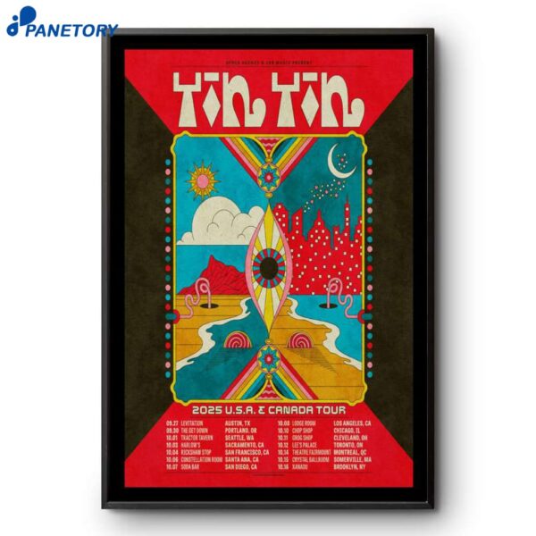 Yin Yin Band Tour USA And Canada 2025 Poster