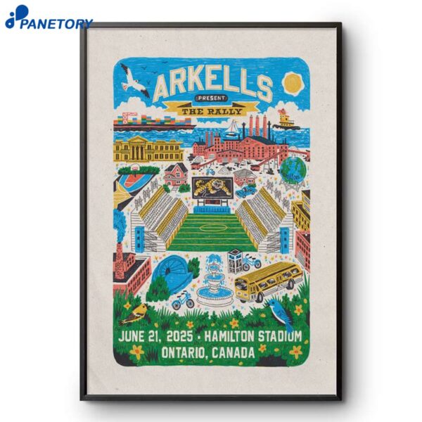 Arkells 6-21-2025 Hamilton ON Poster