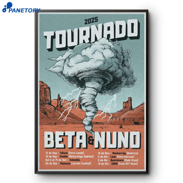 Beta And Nuno 2025 Tournado Shows Poster