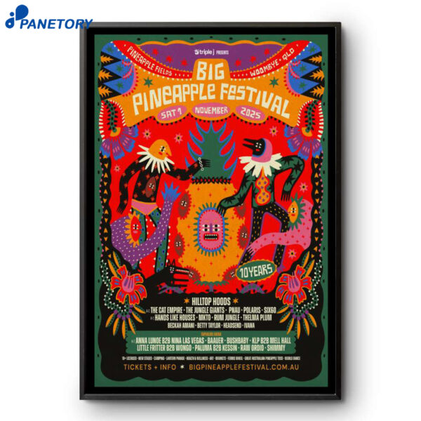 Big Pineapple Festival Woombye Aus 11-1-2025 Poster