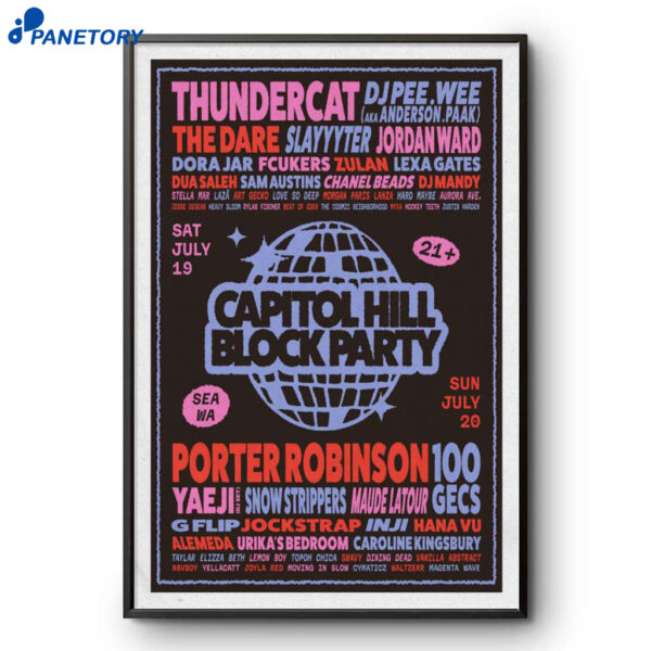 Capitol Hill Block Party 2025 Poster