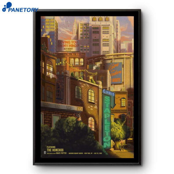 Chris Stapleton Madison Square Garden New York July 25 2025 Poster