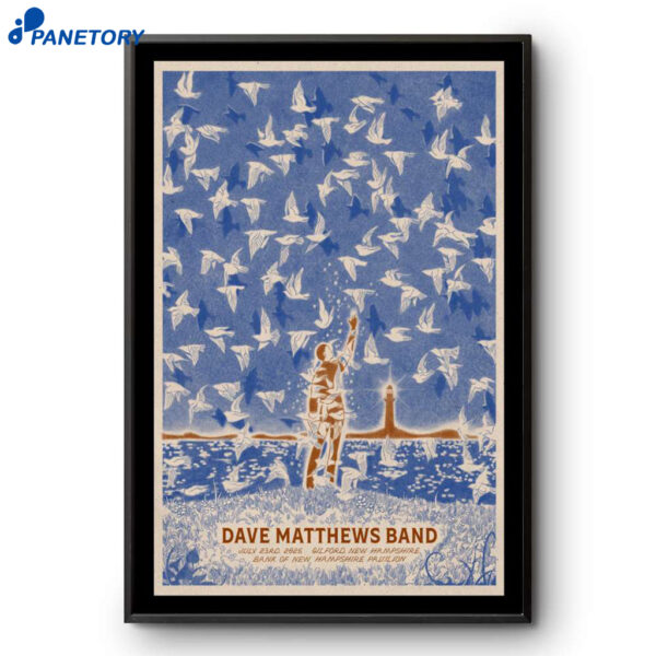 Dave Matthews Band Bank Of New Hampshire Pavilion Gilford NH Jul 23 2025 Poster