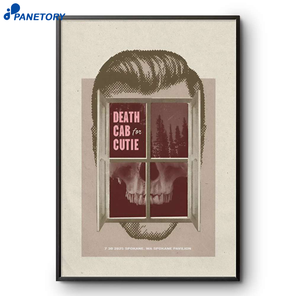 Death Cab For Cutie Spokane Pavilion July 30 2025 Poster 2 Death Cab For Cutie Spokane Pavilion July 30 2025 Poster