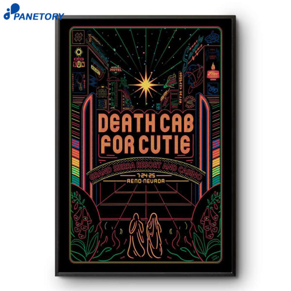 Death Cab For Cutie Grand Sierra Casino In Reno Nevada July 24 2025 Poster