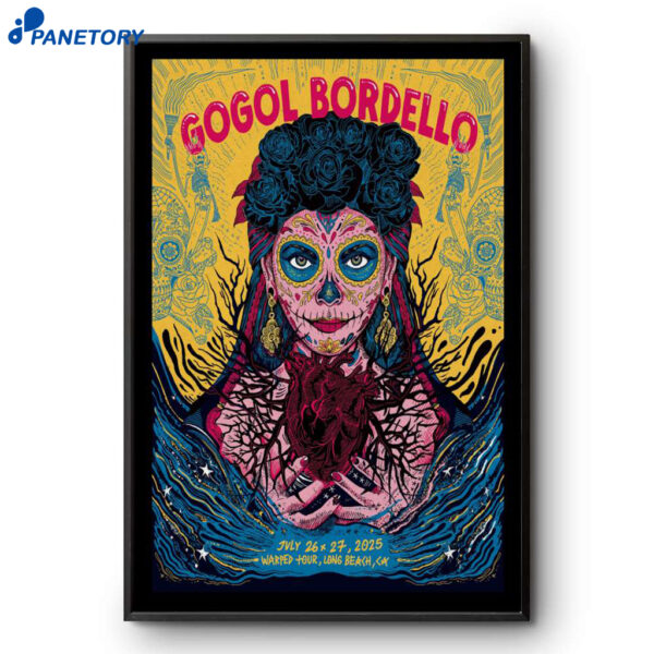 Gogol Bordello Warped Tour Long Beach CA July 26-27 2025 Poster