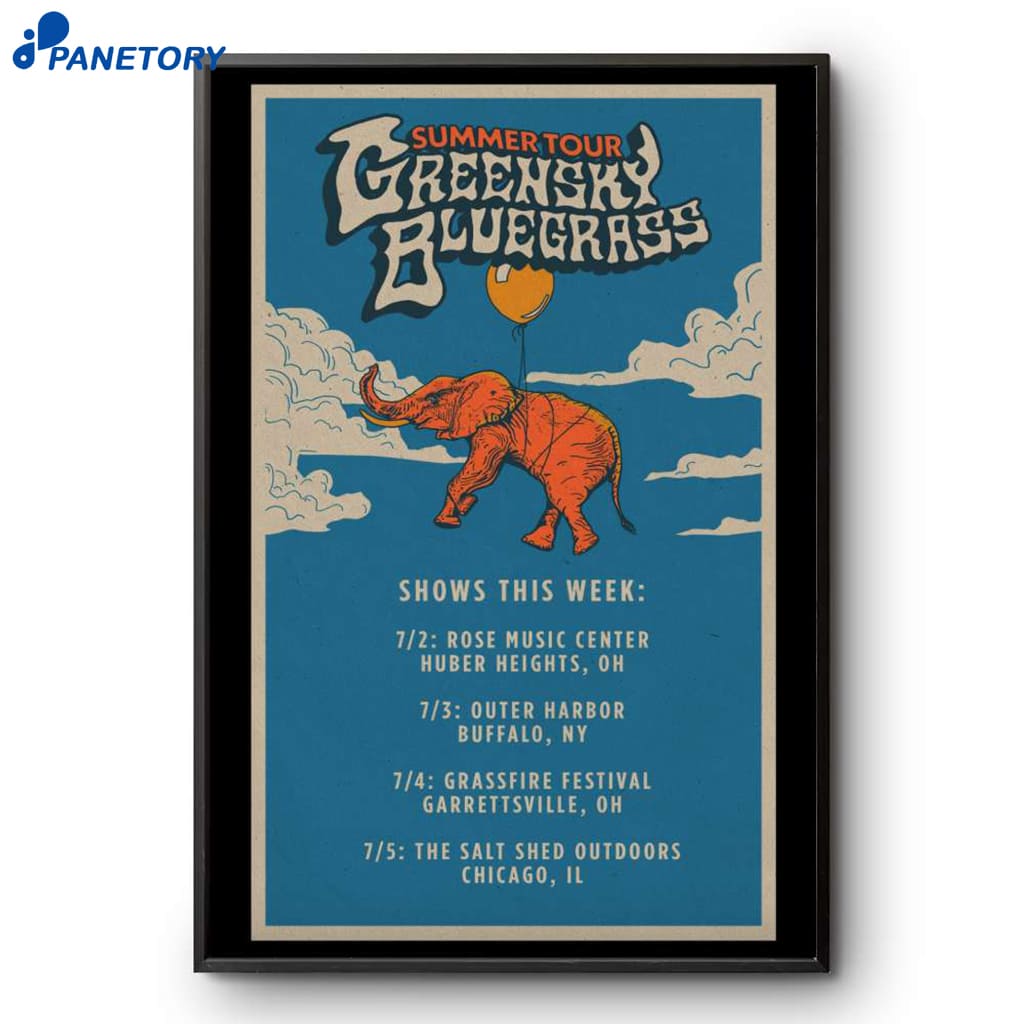 Greensky Bluegrass Summer 2025 Shows Poster 2 Greensky Bluegrass Summer 2025 Shows Poster