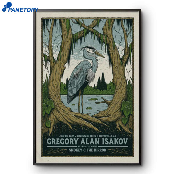 Gregory Alan Isakov Bentonville AR Jul 25 2025 Poster