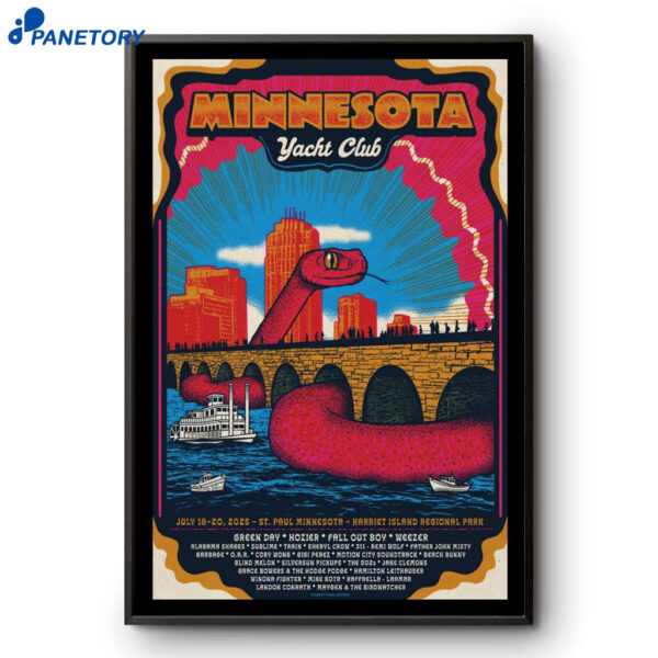 Harriet Island Regional Park St. Paul Minnesota Yacht Club July 18 20 2025 Poster