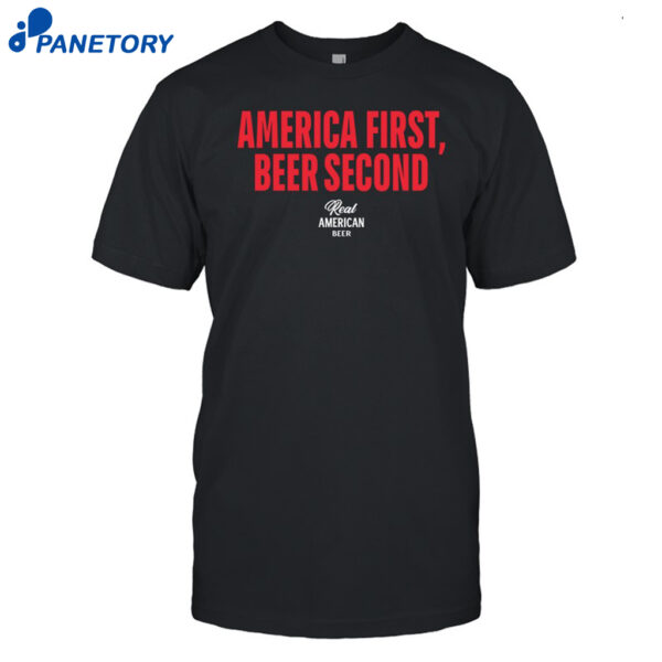 Hulk Hogan America First Beer Second Shirt