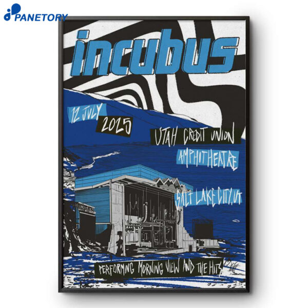 Incubus Salt Lake City UT Jul 12 2025 Poster