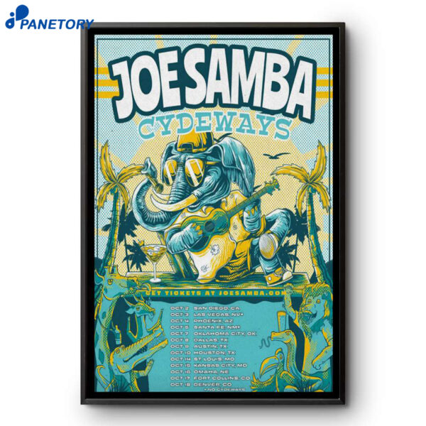 Joe Samba Cydeway's October 2025 Shows Poster