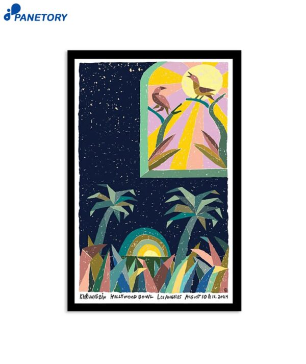 Khruangbin Hollywood Bowl Hollywood August 10-11 2024 Poster