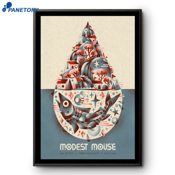 Modest Mouse Ogden Amphitheater Ogden UT June 28 2025 Poster