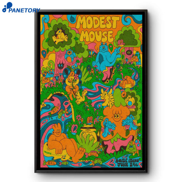 Modest Mouse The Idaho Botanical Garden Boise ID Jun 29 2025 Poster