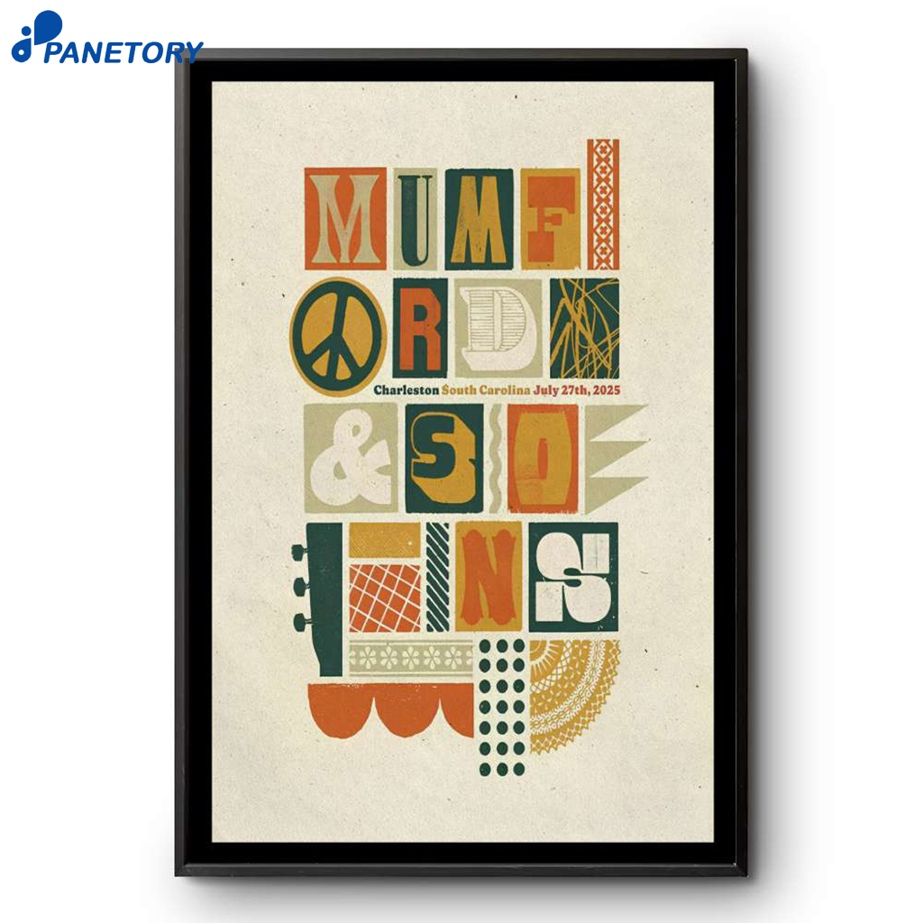 Mumford & Sons Credit One Stadium Charleston SC July 27 2025 Poster 2 Mumford & Sons Credit One Stadium Charleston Sc July 27 2025 Poster
