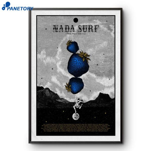Nada Surf Moon Mirror Summer Tour 2025 Poster