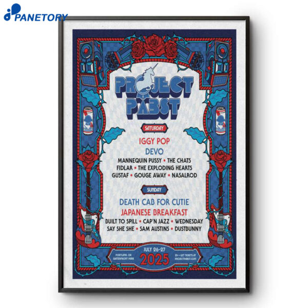 Project Pabst Waterfront Park Portland Oregon July 26-27 2025 Poster