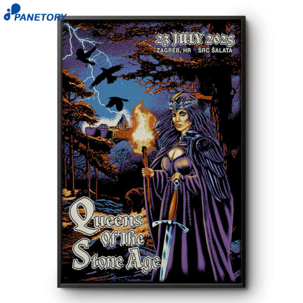 QOTSA Zagreb Croatia Jul 23 2025 Poster