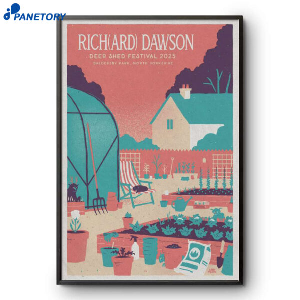 Richard Dawson In Topcliffe N Yorks Jul 25-28 2025 Poster
