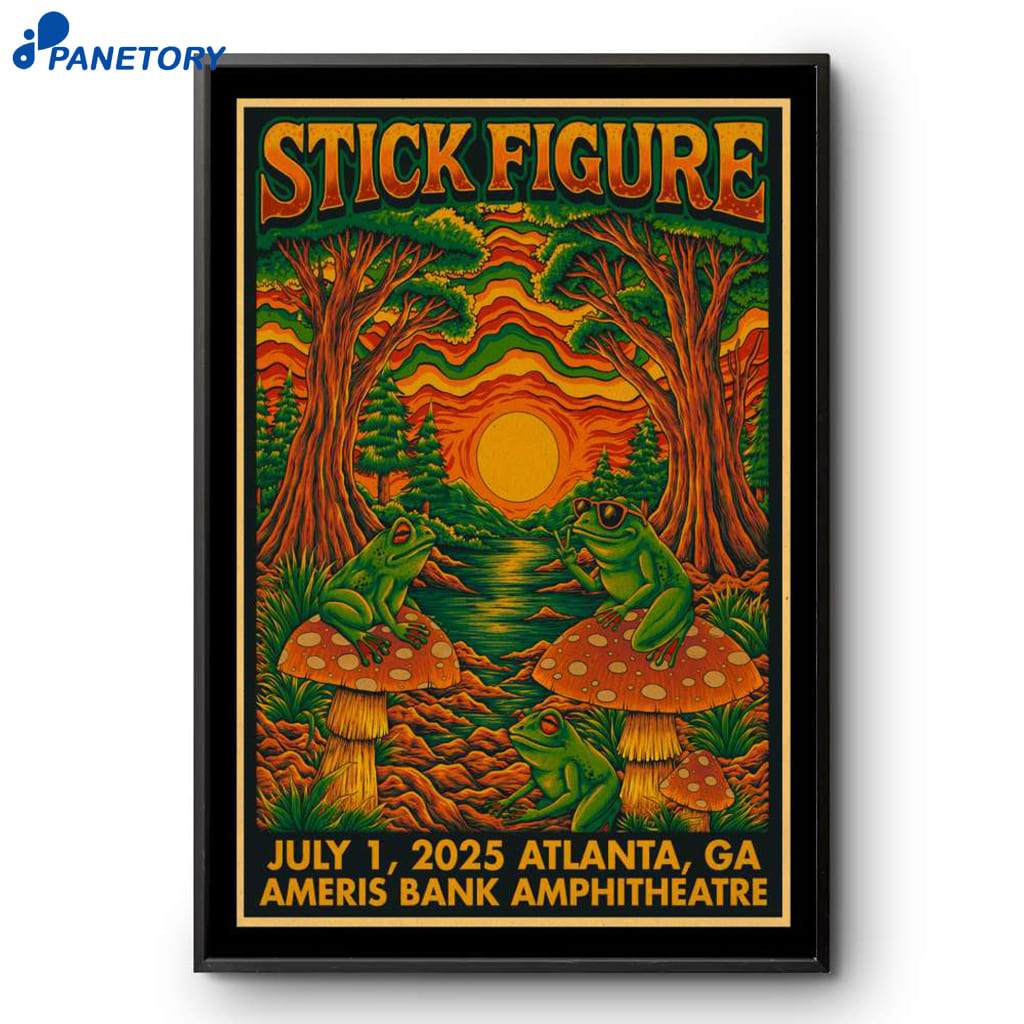 Stick Figure Ameris Bank Amphitheatre 2025 Poster 2 Stick Figure Ameris Bank Amphitheatre 2025 Poster