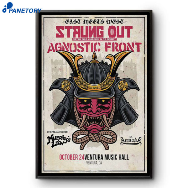 Strung Out Ventura Music Hall Ventura CA October 24 2025 Poster