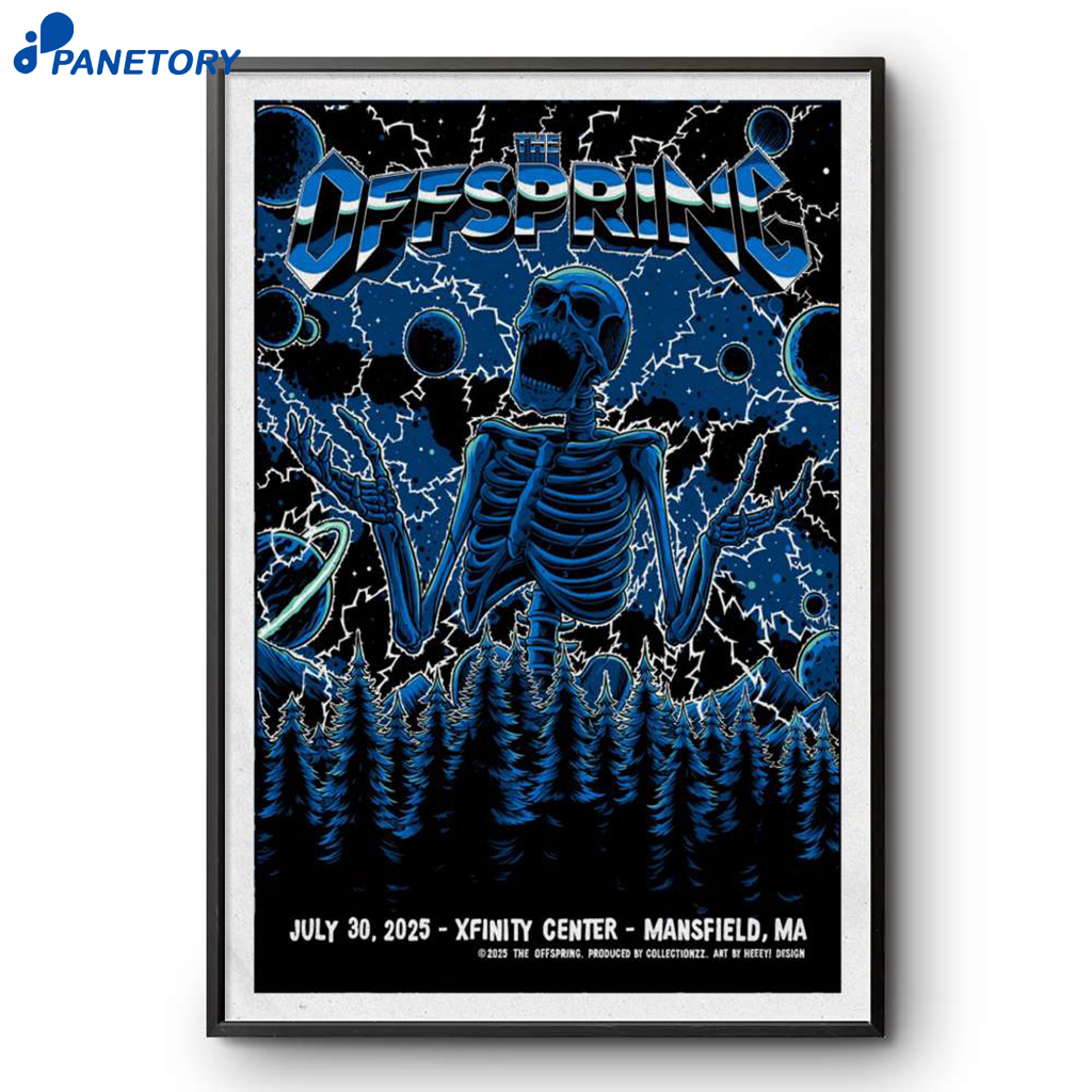 The Offspring Concert Mansfield MA 2025 Poster 2 The Offspring Concert Mansfield Ma 2025 Poster