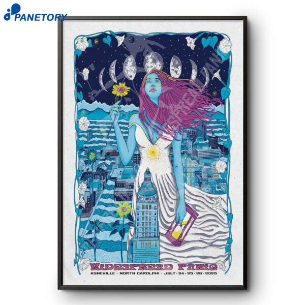 Widespread Panic Asheville NC 2025 Poster