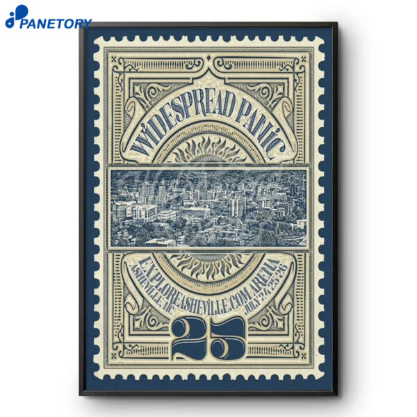 Widespread Panic Asheville TN July 24-26 2025 Poster