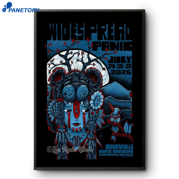 Widespread Panic Harrah's Cherokee Center Asheville NC July 24 2025 Poster