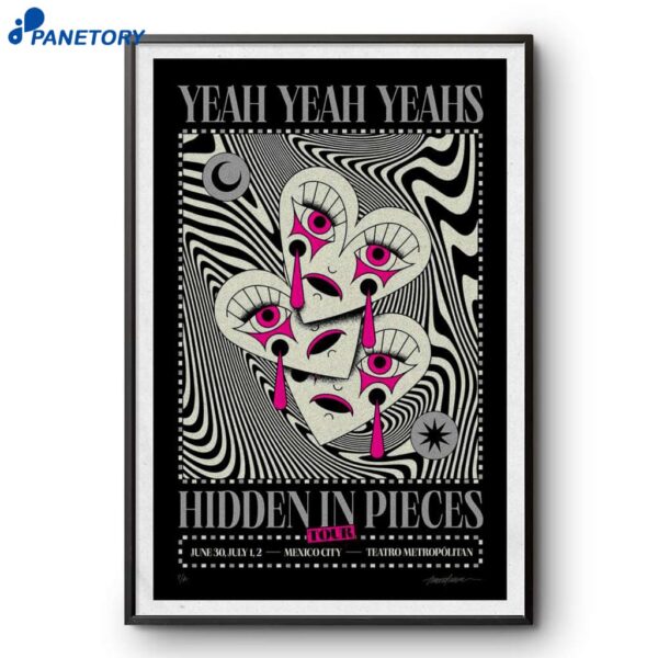 Yeah Yeah Yeahs Event Mexico City Teatro Metropolitan July 2 2025 Poster