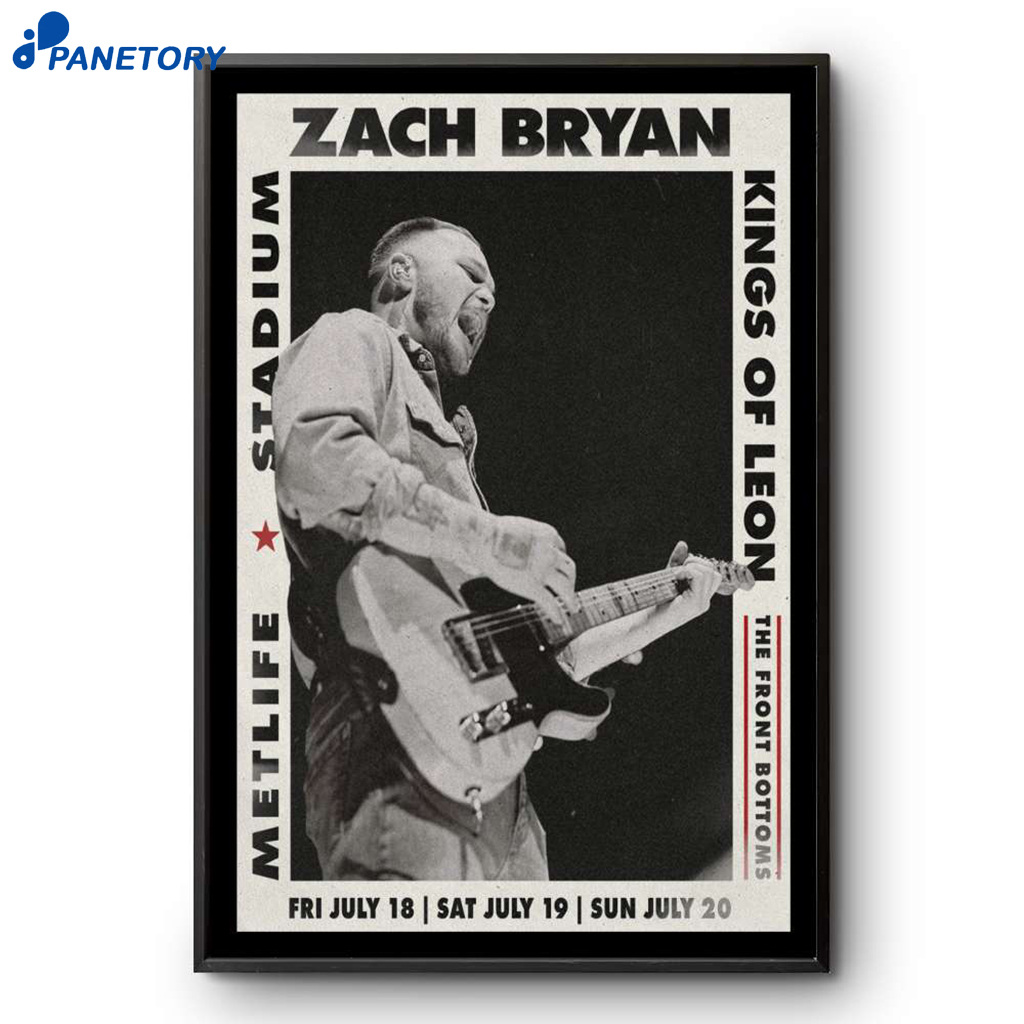 Zach Bryan Metlife Stadium East Rutherford NJ July 18-20 2025 Poster 2 Zach Bryan Metlife Stadium East Rutherford Nj July 18-20 2025 Poster
