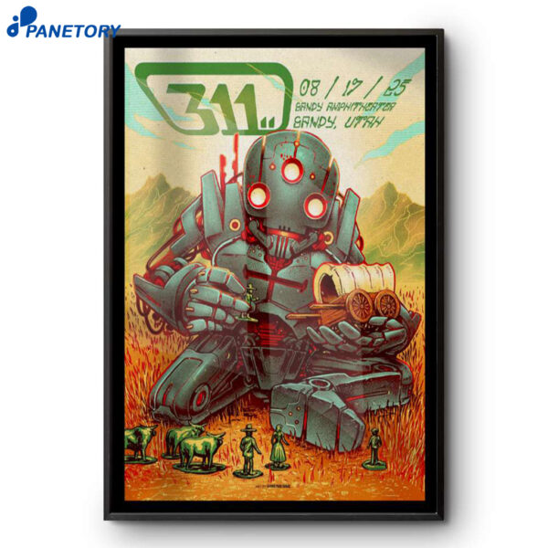 311 Tour 2025 Sandy Amphitheater Sandy UT Poster