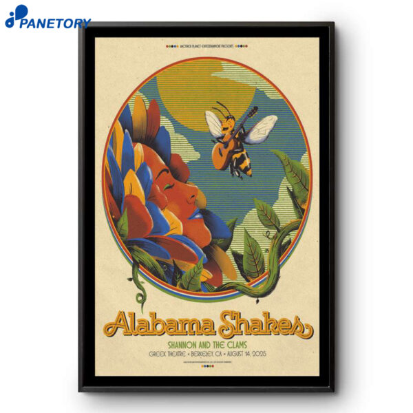 Alabama Shakes Tour Berkeley CA 2025 Poster