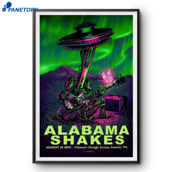 Alabama Shakes Tour Seattle Washington 2025 Poster