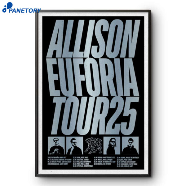 Allison Euforia Tour 2025 Poster