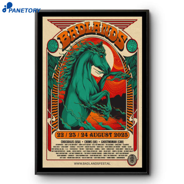 Badlands Music Festival Calgary AB 2025 Poster