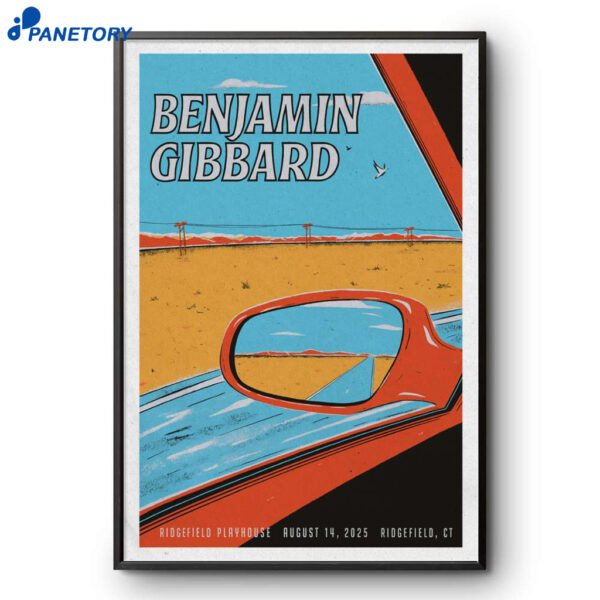 Benjamin Gibbard Ridgefield Playhouse Ridgefield CT August 14 2025 Poster