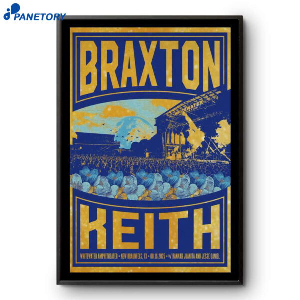 Braxton Keith Show New Braunfels Texas 2025 Poster